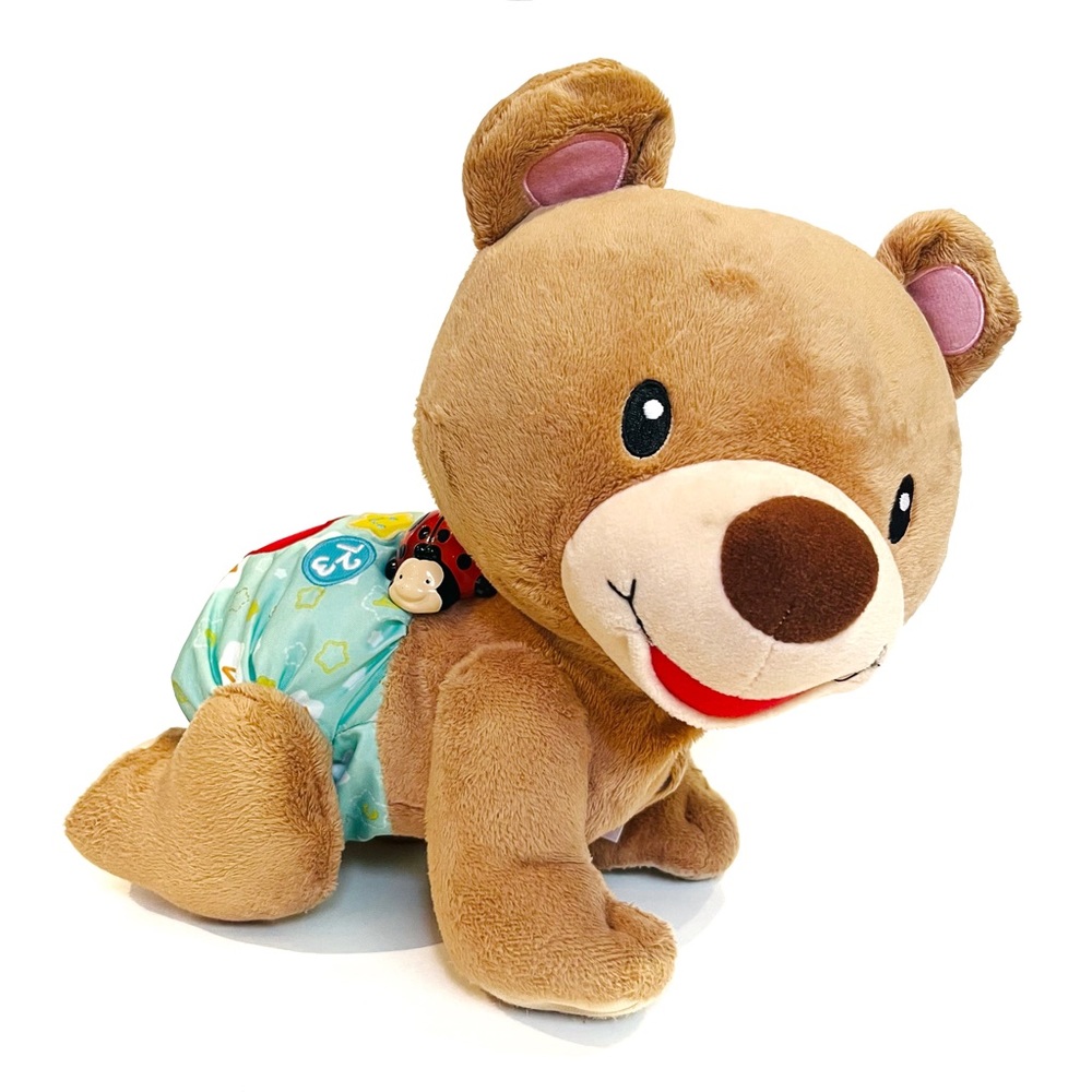 Vtech Crawl With Me Bear Electronic Interactive Crawling Light Up Learning Toy
